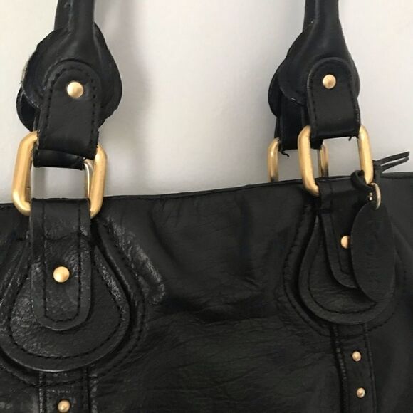 Rolfs black leather purse with gold hardware - Picture 5 of 13